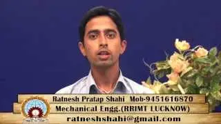Video Resume of Ratnesh Pratap Sahi Mechanical Engineering uploaded by DigitalCV