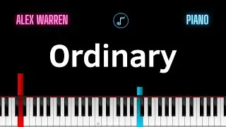 Ordinary Piano Tutorial Alex Warren
