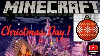 Minecraft Christmas Pixel Reveal Day 1 - 2022 Remastered Ornament 