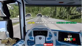 ETS2 JCB Transport | Worthersee To Frankfurt | Euro Truck Simulator 2 |Customized Truck, High Speed