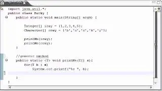 Intermediate Java Tutorial   18   Implementing a Generic Method