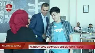 Announcing 2019 CAEI Checkpoint result - Cambridge International School