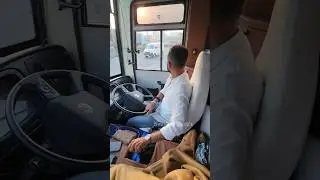 bus driving skills|Bharat Benz BS6 amazing turning by Neppan🙌#shorts #youtube#bus#bharatbenz#driving