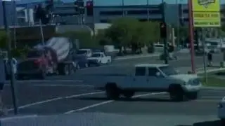 Cement Truck Rollover crash