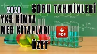 YKS Kimya MEB Kitapları Soru Çıkacak Yerler+ÖZET
