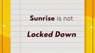 Why do u worry? everything Isn't Locked Down,