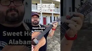 Sweet Home Alabama Guitar Tutorial Lesson! #guitar #music #youtubeshorts #shorts #guitarra #musica