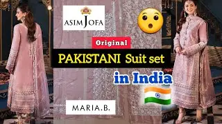 Original PAKISTANI Suit set in INDIA |  ASIM JOFA | MARIA.B | @Glamwithg3 | #unboxing #pakistanisuit
