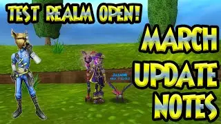 Wizard101: MARCH TEST REALM UPDATE NOTES - GEAR VAULT, KEY BOSSES, NEW FISH!
