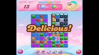 Candy Crush Saga Level 18518 - NO BOOSTERS | SKILLGAMING ✅