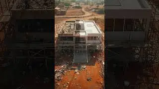 Abandoned Mansion in Africa Transformed Into Luxury Home 😱  #housetransformation #constructionshorts