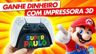 FAÇA E VENDA 3D: Suporte de Controle de Video Game Personalizado Impresso em 3D