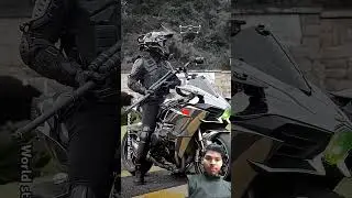 kawasaki ninja H2r world's fastest bike #kawasaki #ninjah2r #shortsfeed #youtubeshorts #shorts