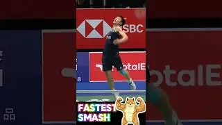 😨Fastest Badminton Smash in Men's Singles 2024 #badminton2024 #fastestsmash #WangTzuWei