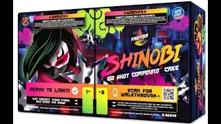 Shinobi 102 Shot Aerial Cake Red Apple Fireworks