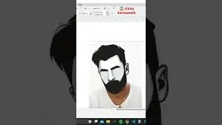 Chriss hemsworth minimal vector fan art #art #bestvector #photoshop #illustration #minimalist