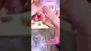 ASMR press on nail- Pink sparkles #nailshop #pressonnails #pressons #auraxnail