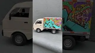 Graffiti sobre Cami&oacute;n repartidor, usando Posca Markers #graffiti #fokografo #posca