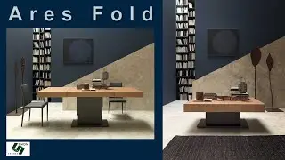 ARES FOLD il tavolino saliscendi innovativo per l'arredamento di piccoli appartamenti