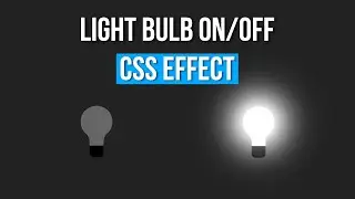 Light Bulb On/Off Toggle | HTML CSS JavaScript