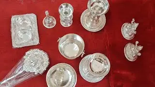 వెండి పూజ సామగ్రి సెట్ 2#silver #god #pooja #total #set #trending 