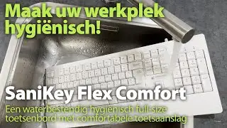 Maak uw werkplek hygi&euml;nisch met het SaniKey Flex Comfort medisch toetsenbord van Craytech