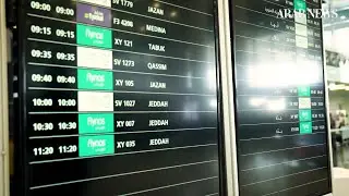 At King Khalid International Airport in Riyadh as Saudi Arabia resumes domestic flights