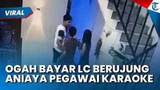 OGAH BAYAR JASA LC! Sekelompok Pria di Parung Bogor Malah Aniaya Pegawai Karaoke, Rekaman CCTV Viral