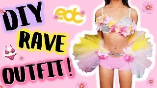 DIY FLOWER RAVE OUTFIT! (No Sew Tutu)