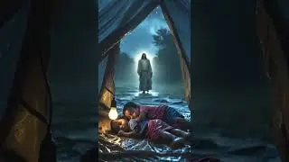 ✝️ Jesus Brings Peace in the Storm ⛈️ #jesus #god #jesuschrist #jesussave #shorts