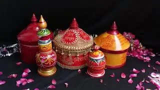 Wooden wedding Sindoor box Sinhora