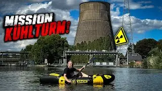 WIR PADDELN ZUM VERLASSENEN KRAFTWERK, UND KLETTERN IN DEN KÜHLTURM! 😁