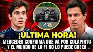 ✈️ ¡ÚLTIMA HORA! MERCEDES CONFIRMA QUE VA POR COLAPINTO Y EL MUNDO DE LA F1 NO LO PUEDE CREER