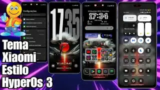 🔥Novo Tema Xiaomi &Iacute;cones Dark e Control Center Estilo HyperOs 3 Liquid Glass @CiclopeTech