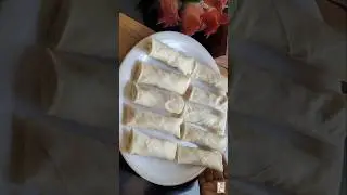 Easy Keema Roll Folding Technique✨️🌙Samosa Folding Short Video,New Samosa Folding Trick,Spring Roll