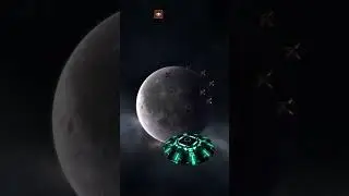 Defensive😱 Shield Ship  Protect Moon🌚 From | UFO's 👽Attack #earth #solarsystem #shortsvideo #shorts