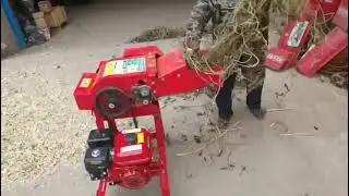 grass cutter/chaff cutter/hay crusher with 7.5HP gasoline engine 3OOOKG/hour capacity