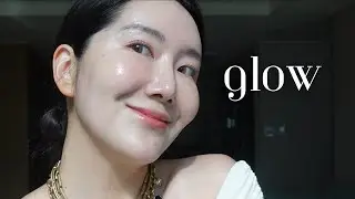 how to FAKE THAT GLOW till you get it🖤 FULL Hair, Skincare, Makeup GRWM #GlassSkin