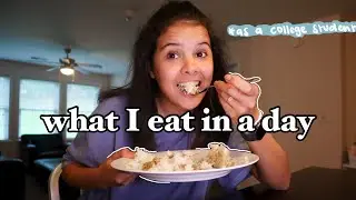 what I eat in a day at college *healthy and realistic*