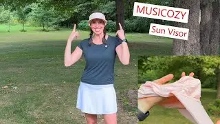 MUSICOZY Sun Visor, a comfy hat with bluetooth speakers! #sunhat #sunvisor #bluetooth