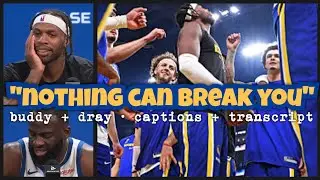 BUDDY HIELD: &ldquo;Once God is in it, nothing can break you&hellip;be at peace&rdquo;; DRAYMOND: &ldquo;we gotta go thru it&rdquo;