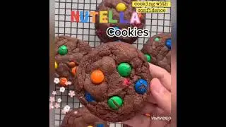 Easy Sweet/Easy Cookies Recipe/Nutella cookies/Chocolate James Cookies Hack/#Shorts