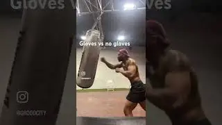 Gloves vs no gloves #boxing #fight #reels #shorts #explore #sport #punchingbag #fun #trend #youtube
