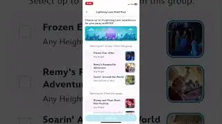 Making initial Lightning Lane selections for Walt Disney World