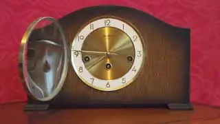 Vintage 'Bentima' Floating Balance 8-Day Mantel Clock with Westminster Chimes
