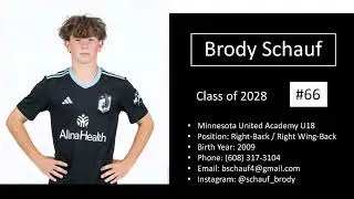 Brody Schauf - Minnesota United Academy - MLS Next - Spring 2025 - Class of 2028