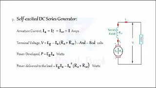 Self-Excited DC Series Generator | DC Machines | Rough Book
