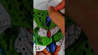 Drawing FRIEZA, CELL & BUU #shorts