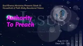 227DDVW33 Authority To Preach