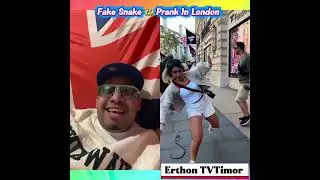 Fake Snake 🐍 Prank In London#snakeprank